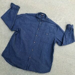 Ultra Club Men's VTG 90s Blue Button Down Shirt​​​​​​​​
